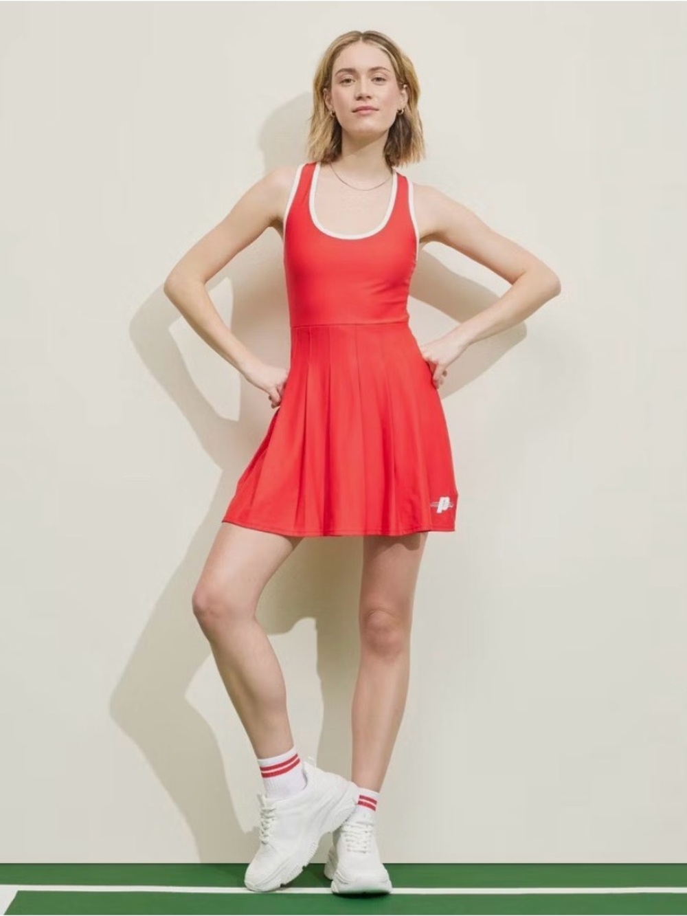 Prince Pickleball Athletic Tank Dress with Crisscross Back and built in shorts